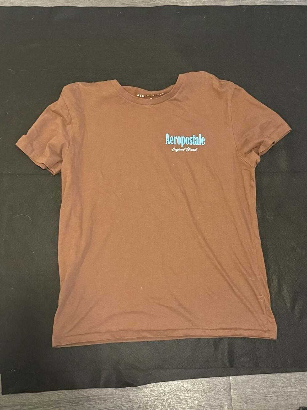 Aeropostale 87 NY Original Brand Graphic T-Shirt Brown